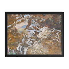 Ophelia by John Byam Shaw, 1910 framed print on a plain backdrop in size 18"x24".