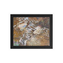 Ophelia by John Byam Shaw, 1910 framed print on a plain backdrop in size 8"x10".