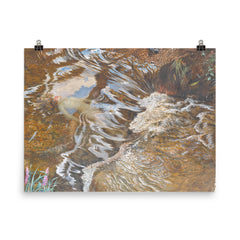 Ophelia by John Byam Shaw, 1910 poster on a plain backdrop in size 8"x10".