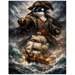 Orca admiral above storm tossed frigate jigsaw puzzle