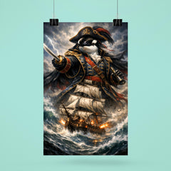 Orca admiral above storm tossed frigate poster 6