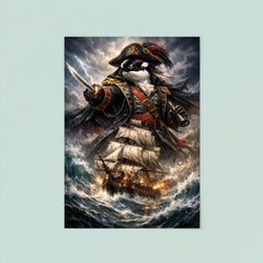 Orca admiral above storm tossed frigate poster 8