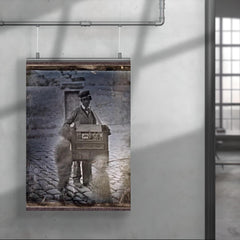 Organ Grinder on the Street with Children, c. 1848 poster 4