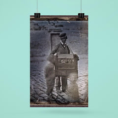 Organ Grinder on the Street with Children, c. 1848 poster 6