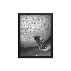 Orlando Furioso by Gustave Dore, 1879 framed print on a plain backdrop in size 12"x16".