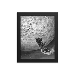 Orlando Furioso by Gustave Dore, 1879 framed print on a plain backdrop in size 8"x10".