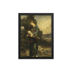 Orpheus by Gustave Moreau, 1865 framed print on a plain backdrop in size 12"x16".