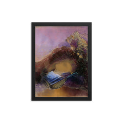 Orpheus by Odilon Redon framed print on a plain backdrop in size 12"x16".