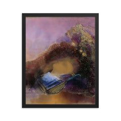 Orpheus by Odilon Redon framed print on a plain backdrop in size 16"x20".