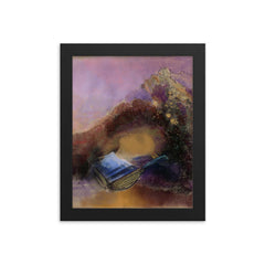 Orpheus by Odilon Redon framed print on a plain backdrop in size 8"x10".