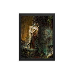 Orpheus in Hades by Pierre Amedee Marcel-Beronneau, 1897 framed print on a plain backdrop in size 12"x16".