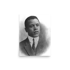 Oscar Micheaux poster on a plain backdrop in size 12"x16".