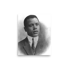 Oscar Micheaux poster on a plain backdrop in size 8"x10".