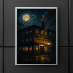 Oskar Schindler enamel factory night scene poster 5