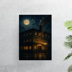 Oskar Schindler enamel factory night scene poster 7