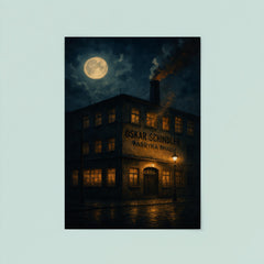 Oskar Schindler enamel factory night scene poster 8