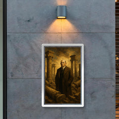 Oswald Spengler among fallen columns poster 2