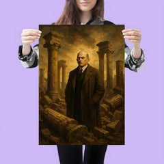 Oswald Spengler among fallen columns poster 3