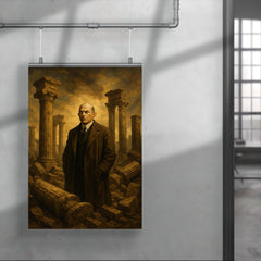 Oswald Spengler among fallen columns poster 4