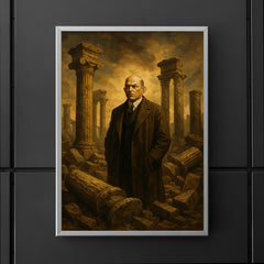 Oswald Spengler among fallen columns poster 5