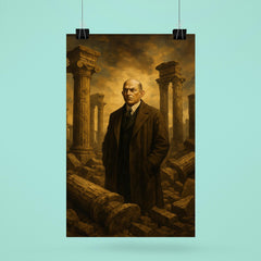 Oswald Spengler among fallen columns poster 6