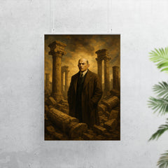 Oswald Spengler among fallen columns poster 7