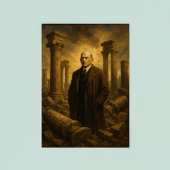 Oswald Spengler among fallen columns poster 8