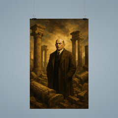 Oswald Spengler among fallen columns poster 9