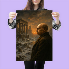 Oswald Spengler watching a civilization's winter poster 3