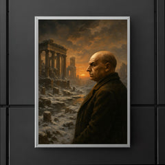 Oswald Spengler watching a civilization's winter poster 5