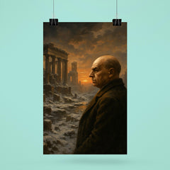 Oswald Spengler watching a civilization's winter poster 6