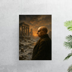 Oswald Spengler watching a civilization's winter poster 7