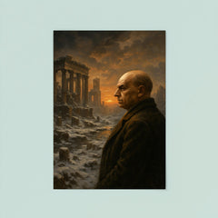 Oswald Spengler watching a civilization's winter poster 8