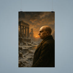Oswald Spengler watching a civilization's winter poster 9