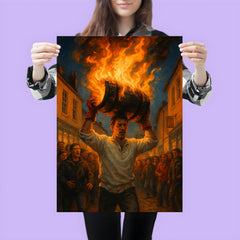 Ottery St Mary Tar Barrels England poster 3