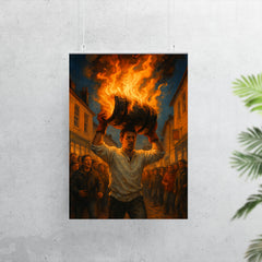 Ottery St Mary Tar Barrels England poster 7