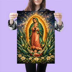 Our Lady of Guadalupe among agave stars poster 3