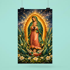 Our Lady of Guadalupe among agave stars poster 6