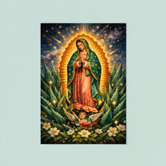 Our Lady of Guadalupe among agave stars poster 8