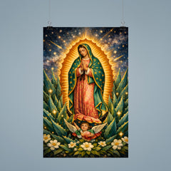 Our Lady of Guadalupe among agave stars poster 9