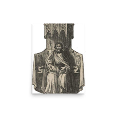 Owain Glyndwr poster on a plain backdrop in size 12"x16".