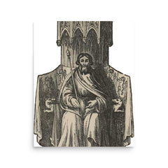 Owain Glyndwr poster on a plain backdrop in size 16"x20".