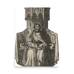 Owain Glyndwr poster on a plain backdrop in size 18"x24".