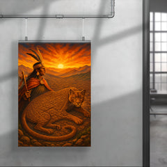 Pachacuti envisioning Cusco as a puma poster 4