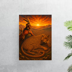 Pachacuti envisioning Cusco as a puma poster 7