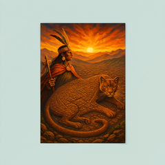 Pachacuti envisioning Cusco as a puma poster 8