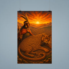 Pachacuti envisioning Cusco as a puma poster 9