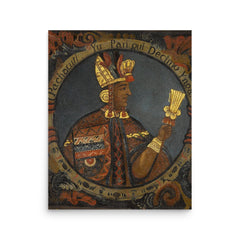 Pachacuti poster on a plain backdrop in size 16"x20".