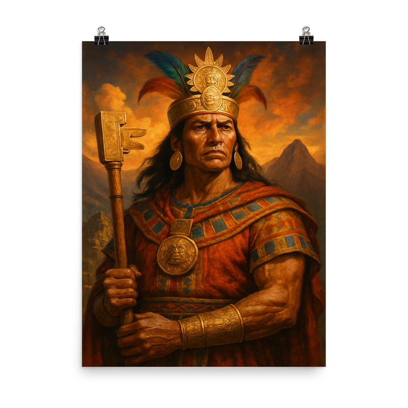 Pachacuti poster on a plain backdrop in size 8