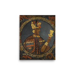 Pachacuti poster on a plain backdrop in size 8"x10".